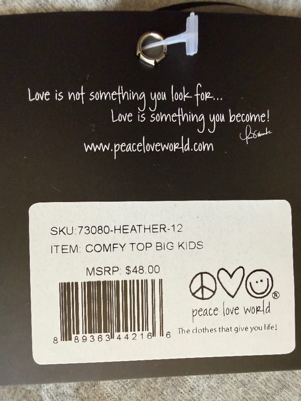 Peace Love World Comfy Graphic Top - Picture 10 of 10